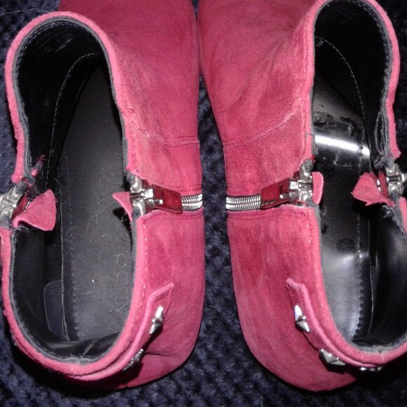 Aldo men's red suede zippered chukka boots size 10 - Picture 5 of 9